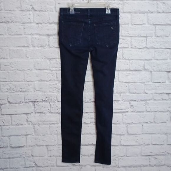 Rag & Bone Legging Skinny Stretchy Jeans Midnight Wash Size 26 Dark Blue - Picture 8 of 8